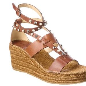 Jimmy Choo Danica leather wedge sandals